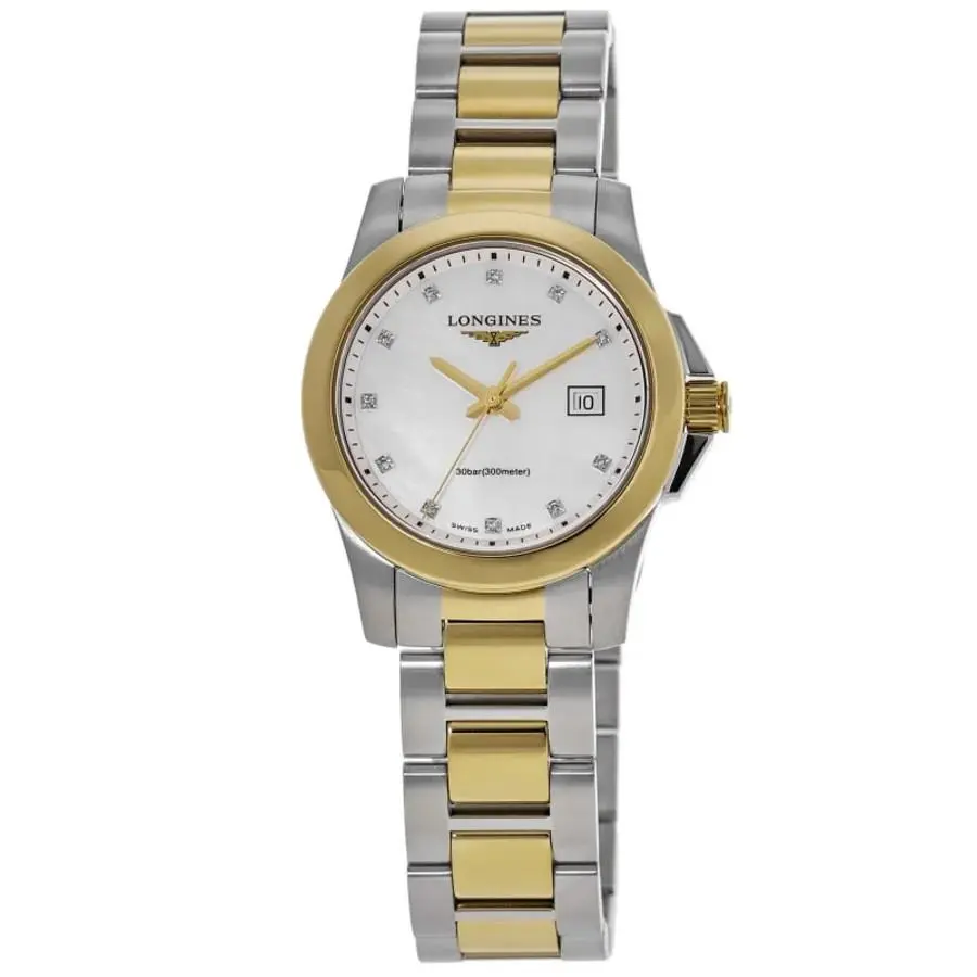 Longines Conquest Quartz Mother of Pearl Women`s Watch L3.376.3.87.7