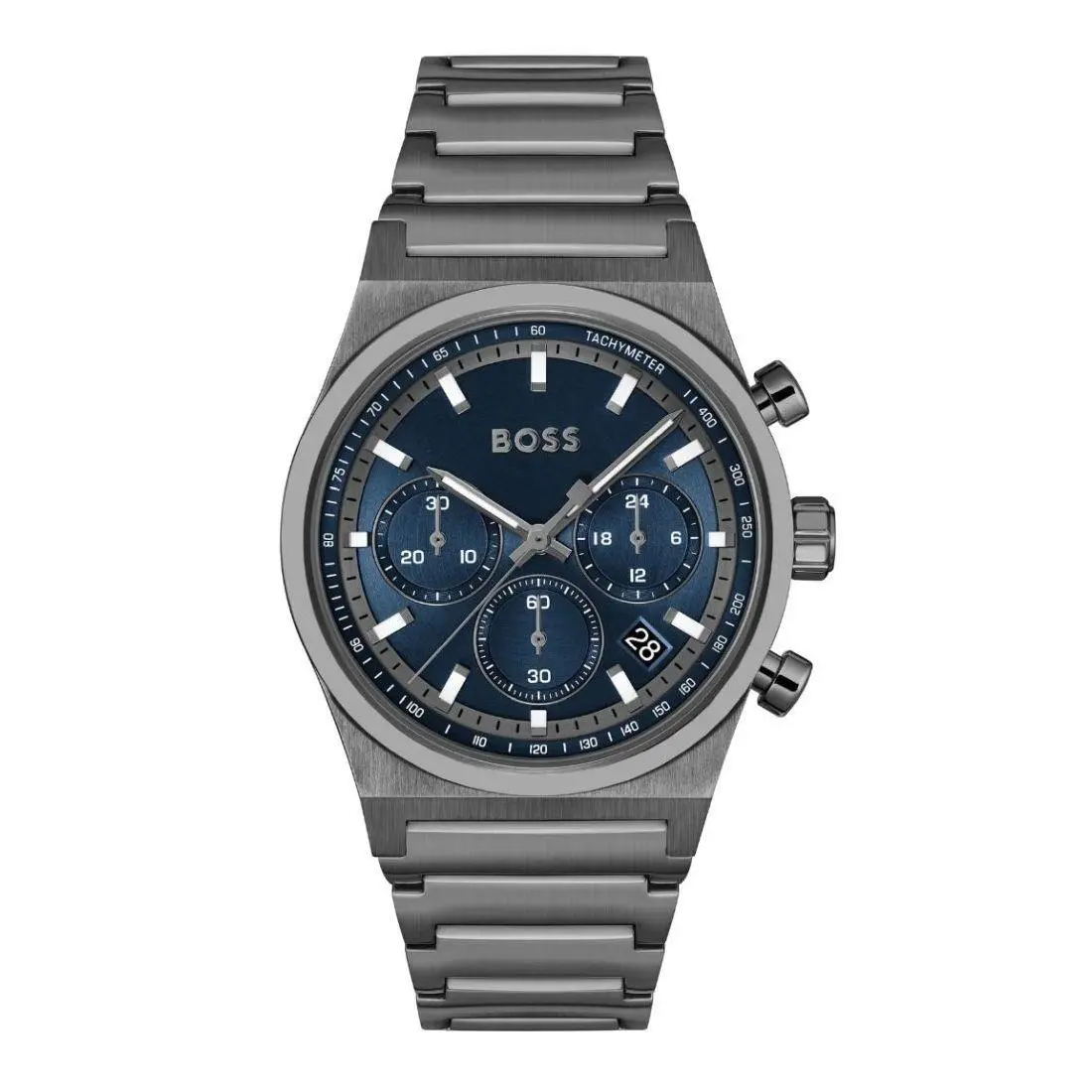 Candor Chrono Men`s Blue Dial Watch 1514223 by Hugo Boss