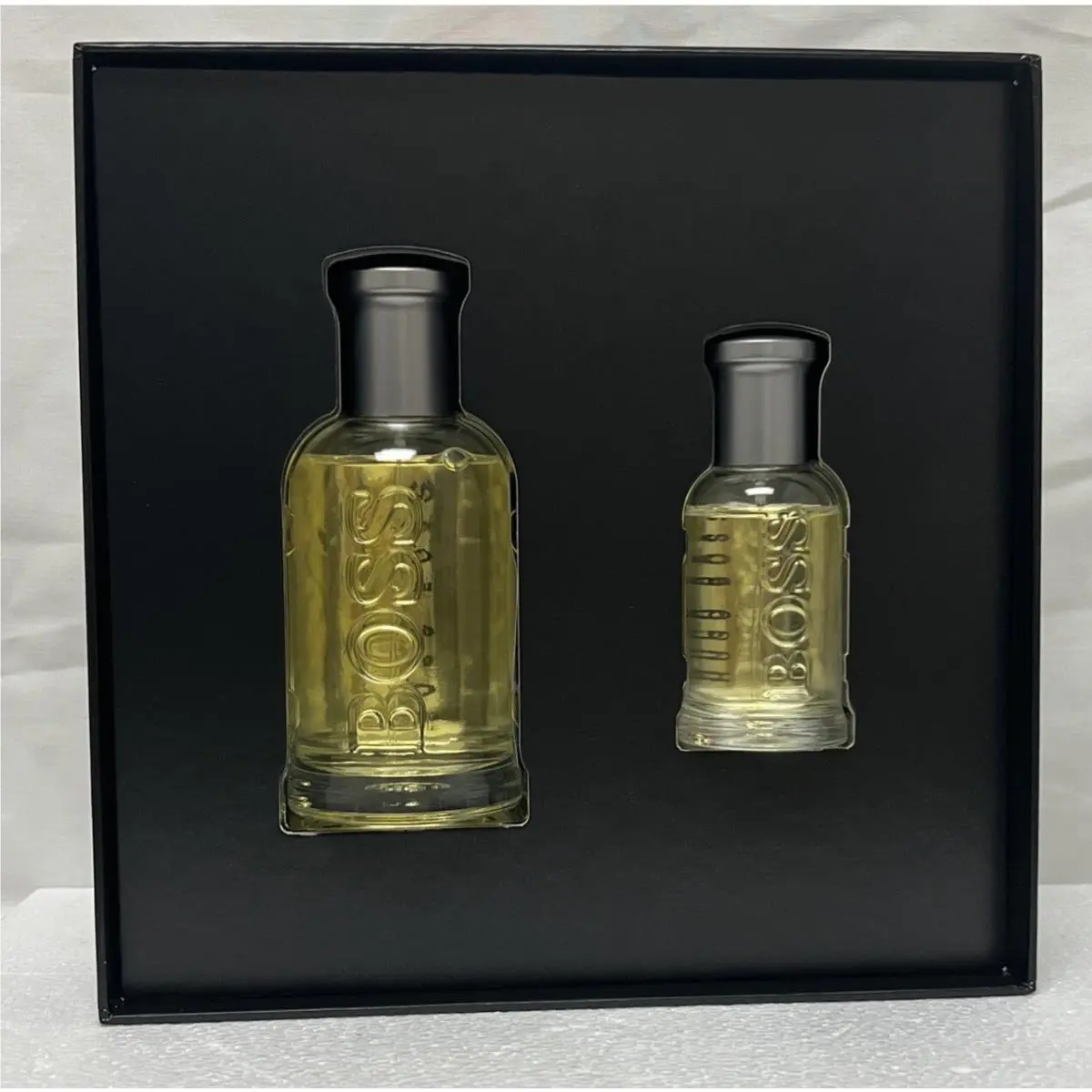 Boss Bottled 100ml 3.3 Edt SP 30ml 1.Oz Edt SP Men Grey Bottle Gift Set Men by Hugo Boss