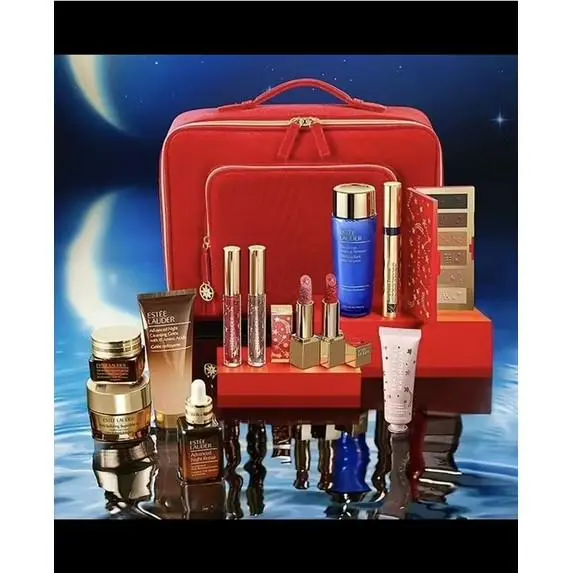 Estee Lauder Holiday Gift Set 11pc + 1 Travel Size Train Case