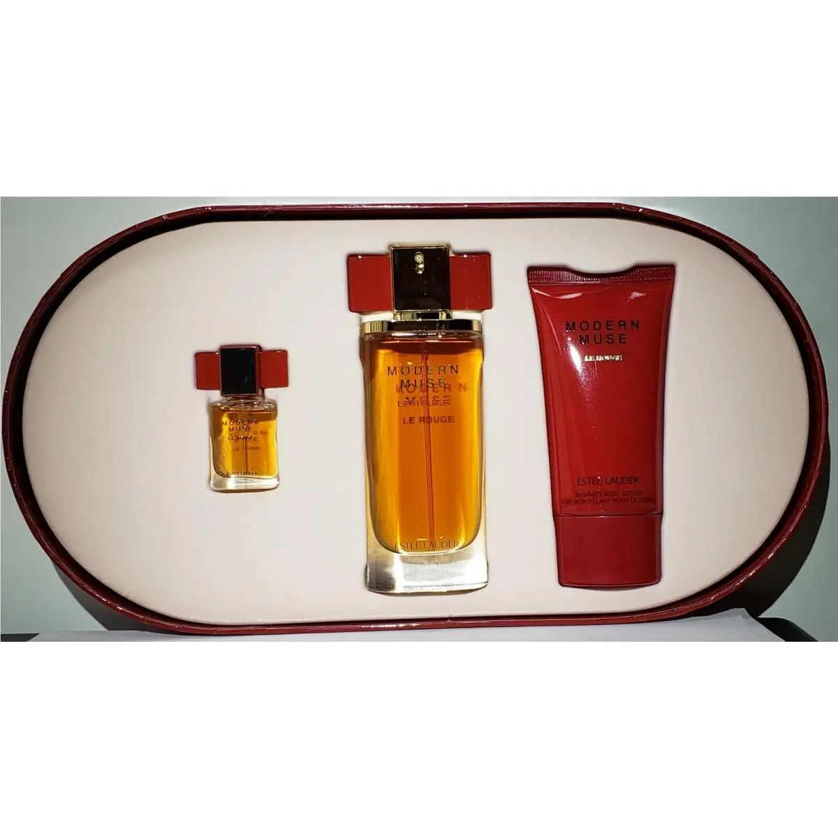 Modern Muse LE Rouge Estee Lauder: Eau de Parfum X2 1.7oz + .14oz Lotion 2.5oz by Estée Lauder