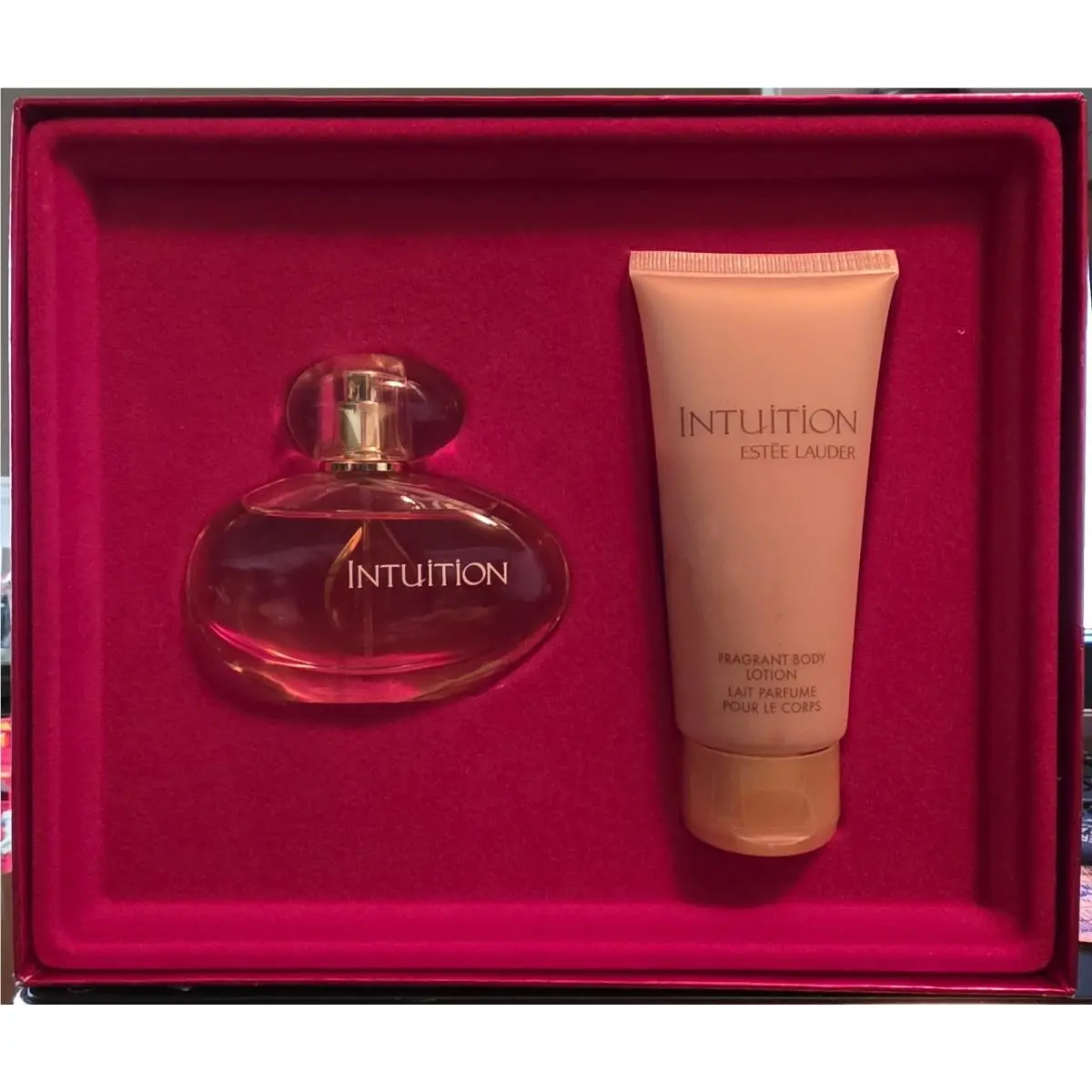Estee Lauder Intuition Eau de Parfum Perfume Body Lotion Vntg 1.7oz 2.5oz 2X Set by Estée Lauder