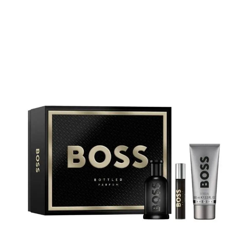 Men`s Boss Bottled Parfum Gift Set Fragrances 3616305439499 by Hugo Boss