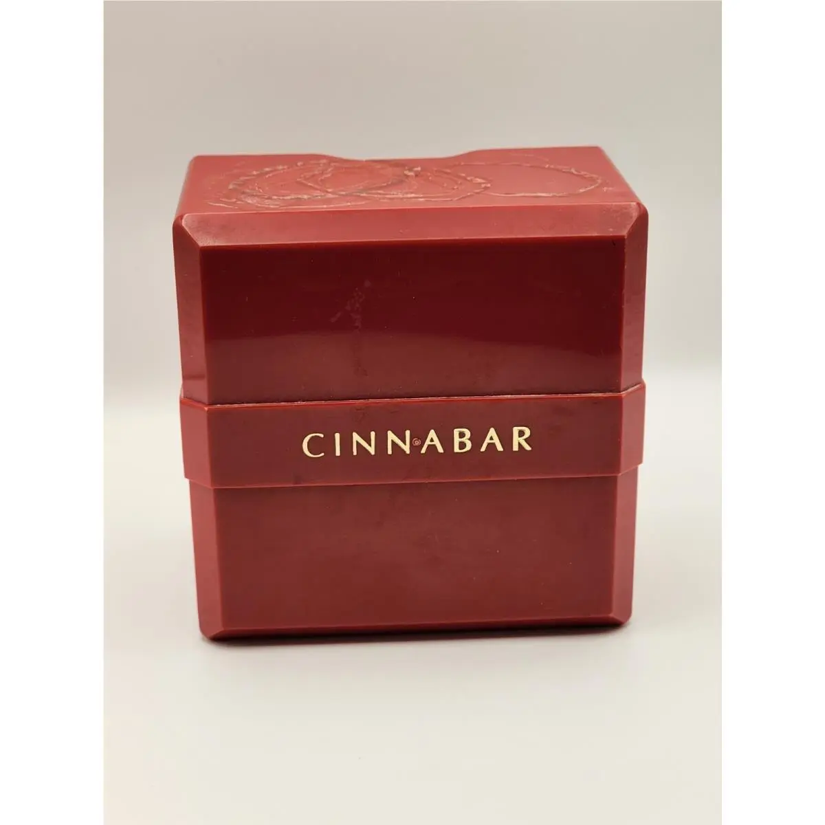 Vintage Estee Lauder Cinnabar Dusting Powder Red Case Puff 3 oz Rare by Estée Lauder