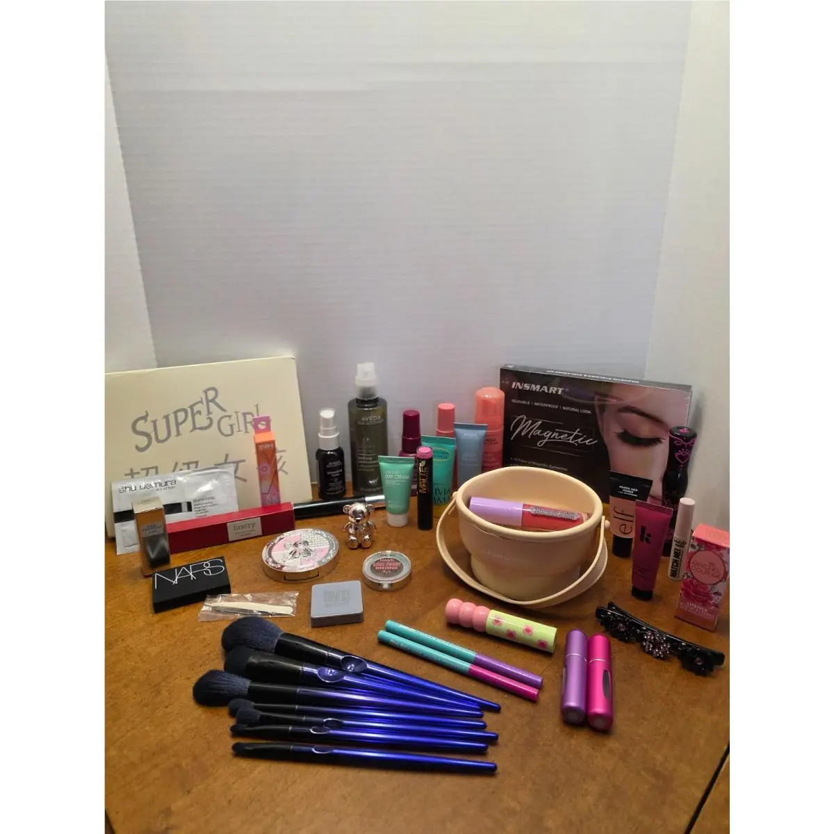 Lot of Many Cosmetic Skincare Haircare Items Nars Essence E.l.f. Aveda