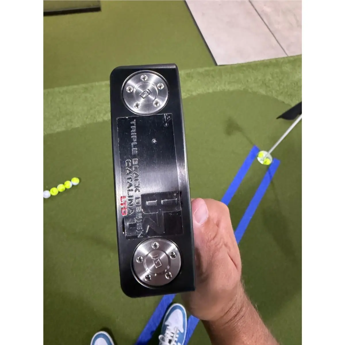Scott  - Scotty Cameron B3 Triple Black Design LTD Catalina - Black, Lie Angle: Black 8