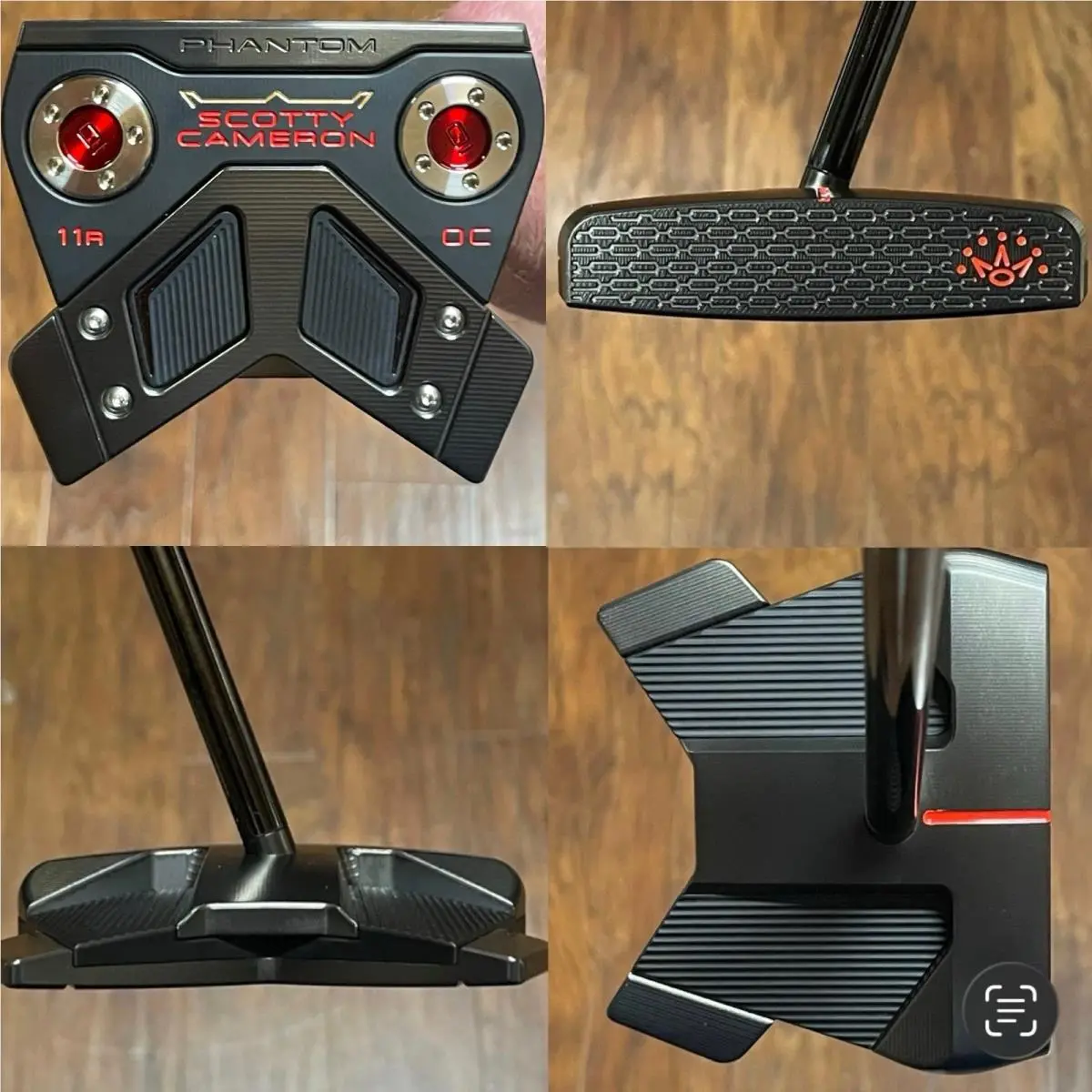 Scotty Cameron Phantom 11R OC Putter - - Xtreme Dark Finish - Red