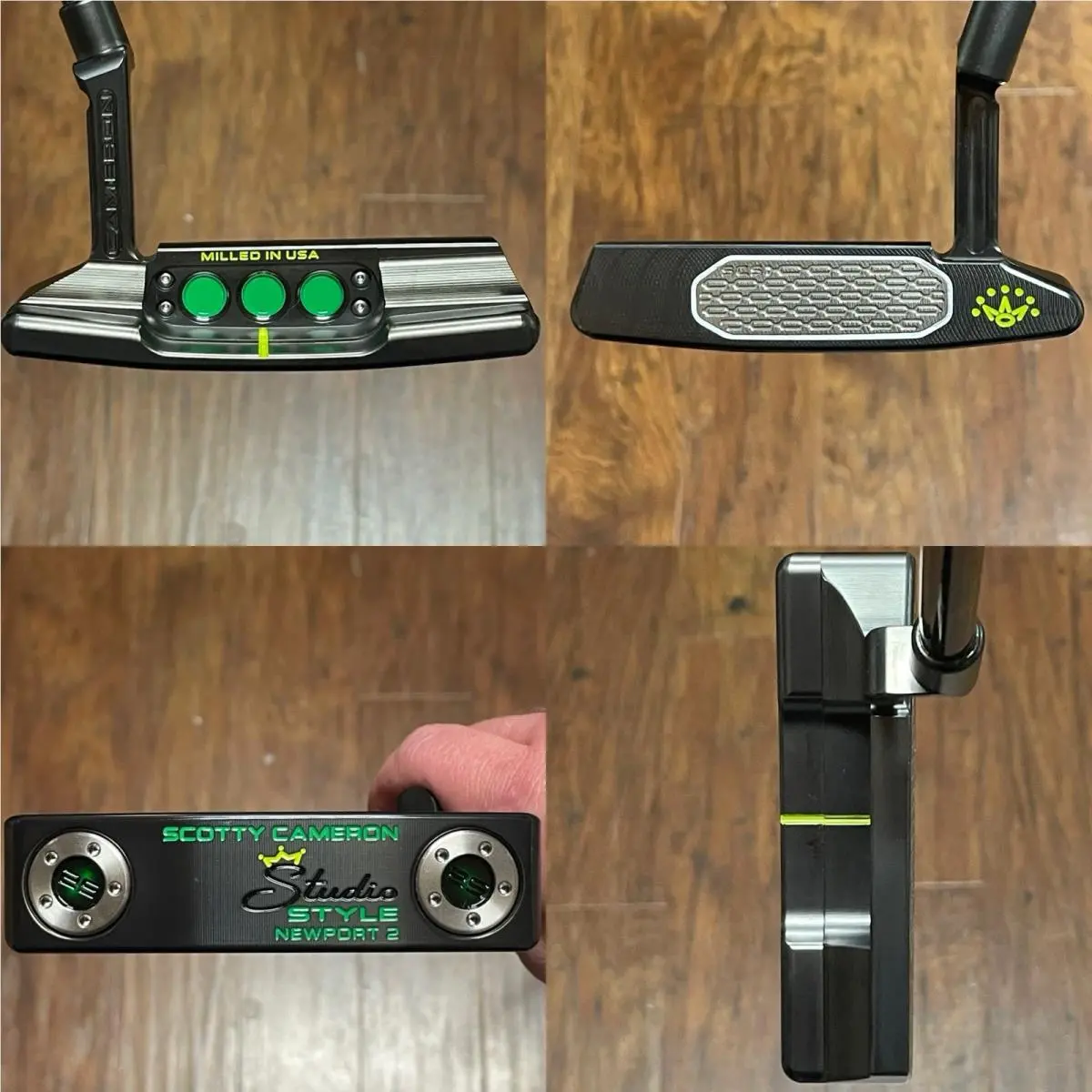 Scotty Cameron Studio Style Port 2 Putter - - Xtreme Dark Finish -grn