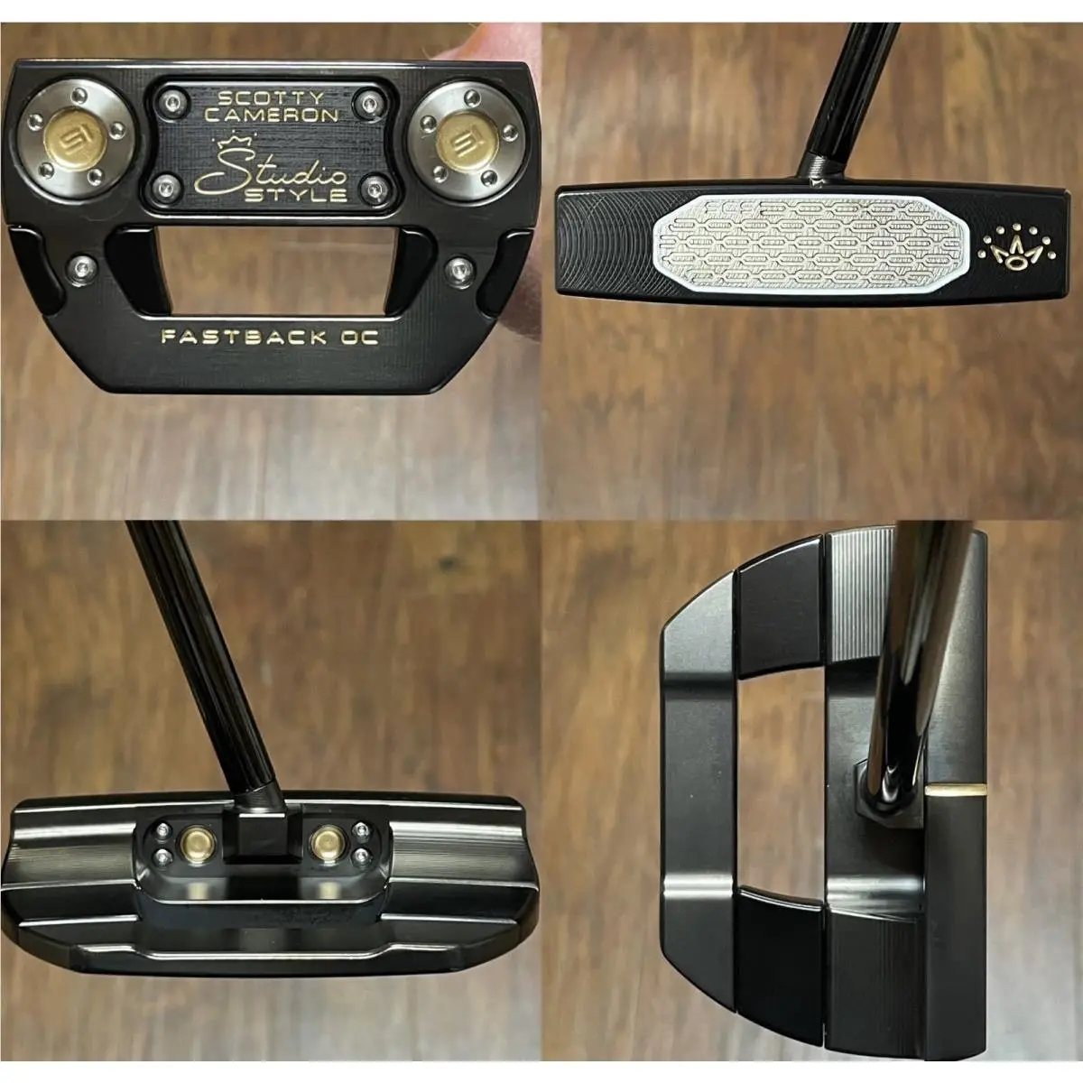 Scotty Cameron Studio Style Fastback OC Putter - - Xtreme Dark Finish - Gld