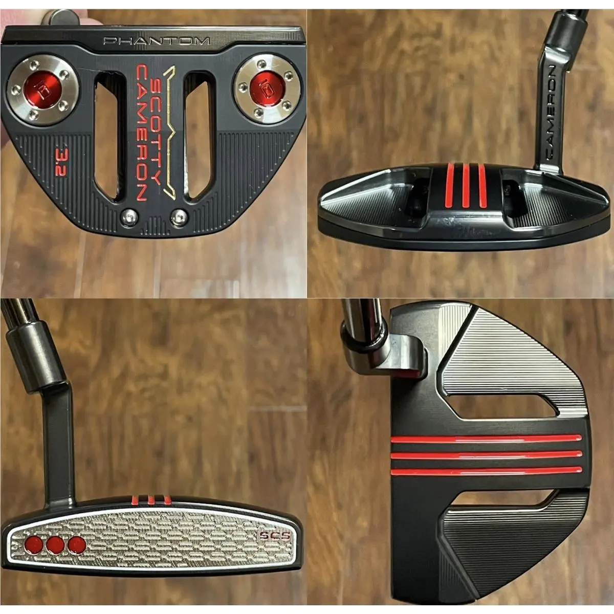 Scotty Cameron 2026 Phantom 3.2 Putter - LH - - Xtreme Dark Finish - Red