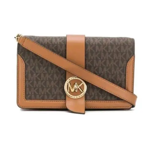 Woman 32S0G00C8B252 Brown Synthetic Fibers Shoulder Bag 32S0G00C8B by Michael Kors