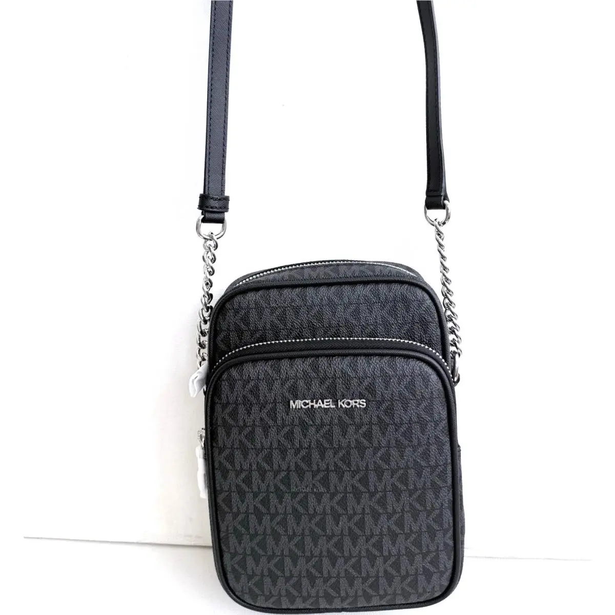 Jet Set Travel Crossbody Bag Luggage Black Purse 35F1STVC28 by Michael Kors
