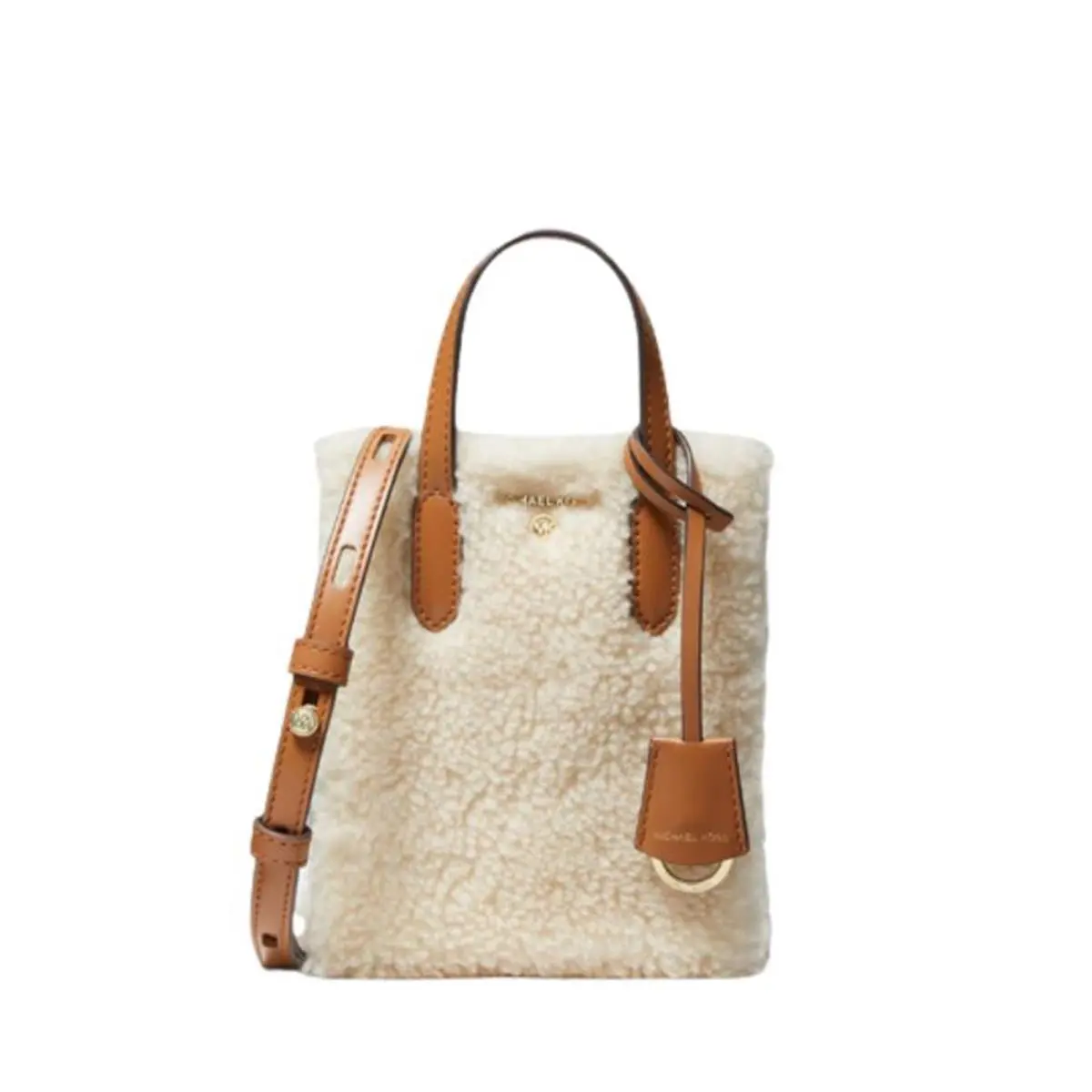 Sinclair Extra-small Pebbled Leather Crossbody Bag Natural 32F1G5S by Michael Kors