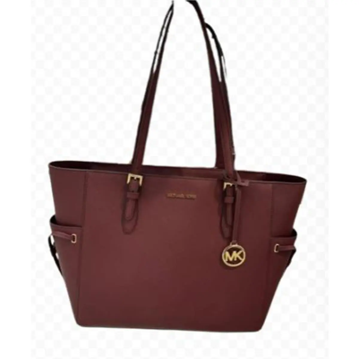 Michael Kors Gilly Large Jet Set Drawstring Top Zip Tote Oxblood 35S1G2GT7L-ox