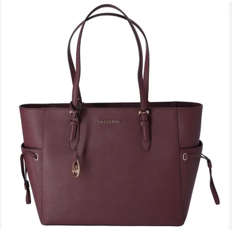 Voyager Tote Laptop Bag in Barolo Oxblood Reddish Brown by Michael Kors