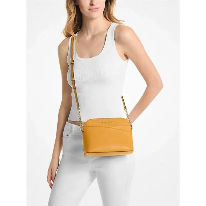 Jet Set Travel Medium Golden Rod Crossbody Leather by Michael Kors