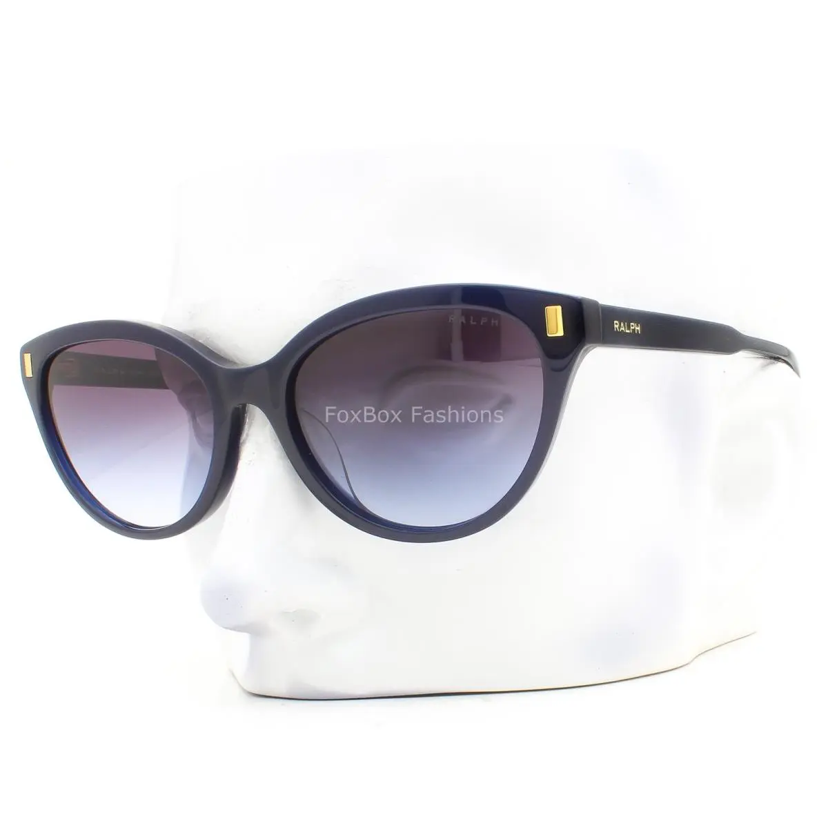 Ralph Lauren RA5326U 6059/4Q Sunglasses Opal Blue Violet Gradient Lens with Case
