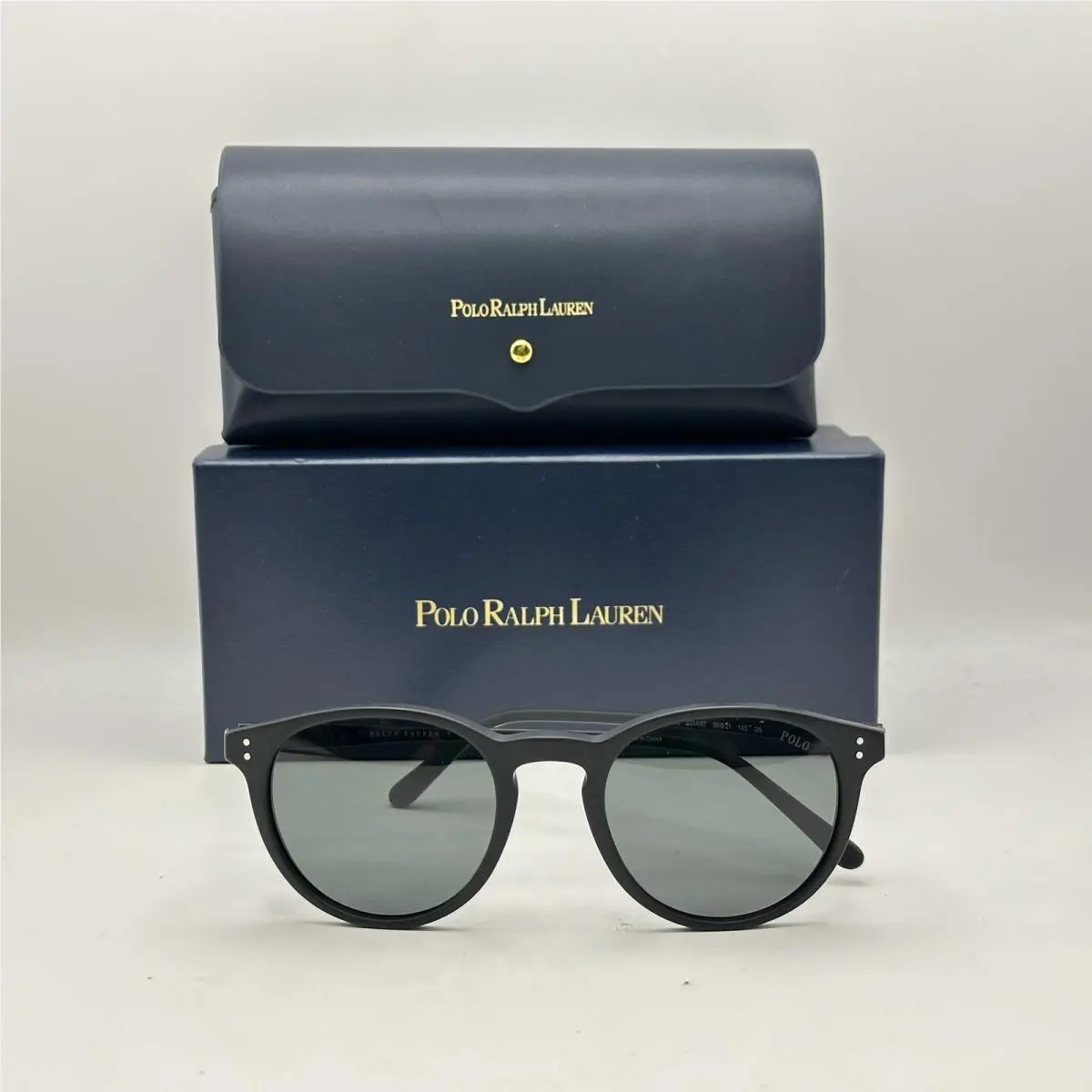 Polo Ralph Lauren Unisex Phantos Full Rim Sunglasses PH4110 Matte Black/gray