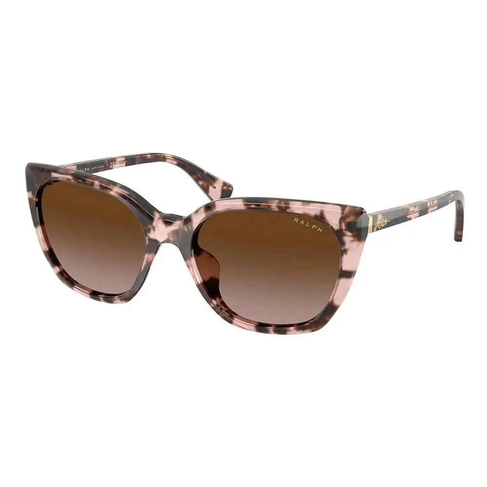 Ralph Lauren RA 5330U 605813 Shiny Pink Havana Plastic Sunglasses Brown