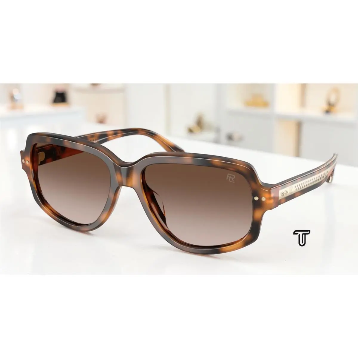 Ralph Lauren RL8238U 608913 Havana Gradient Brown 57 mm Unisex Sunglasses