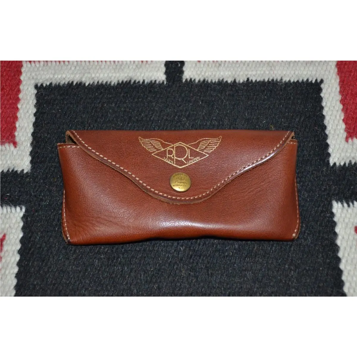 Rrl Made In Italy Vintage Leather Sunglasses Case by Ralph Lauren
