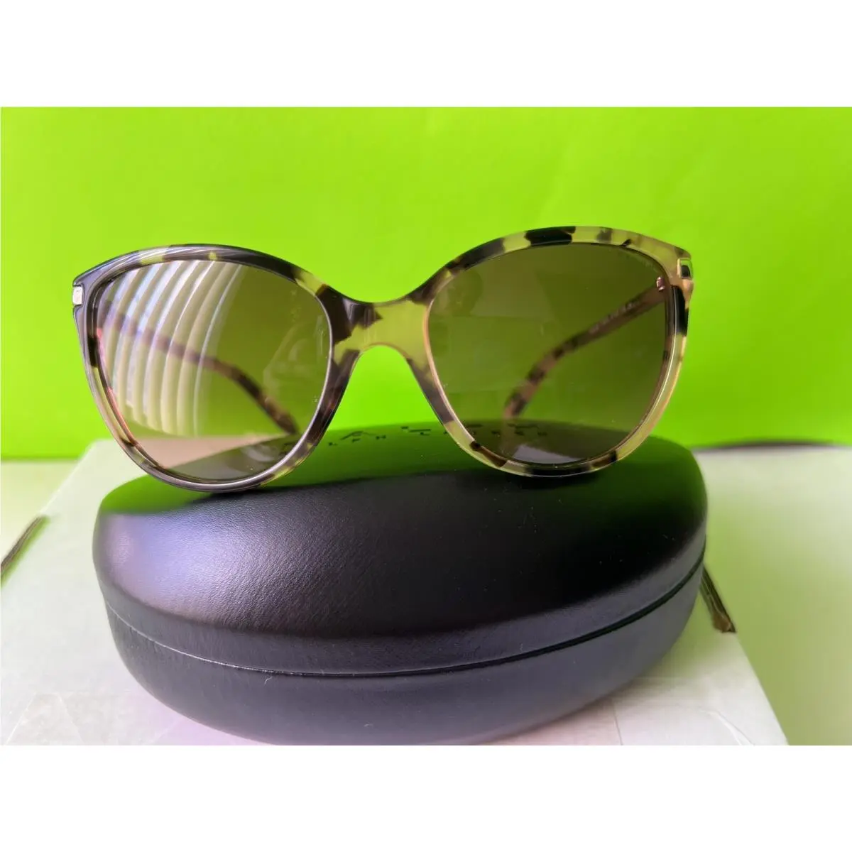 RA5160 1116/14 57. 17 13 Brown Snakeskin Print/gold Sunglasses by Ralph Lauren