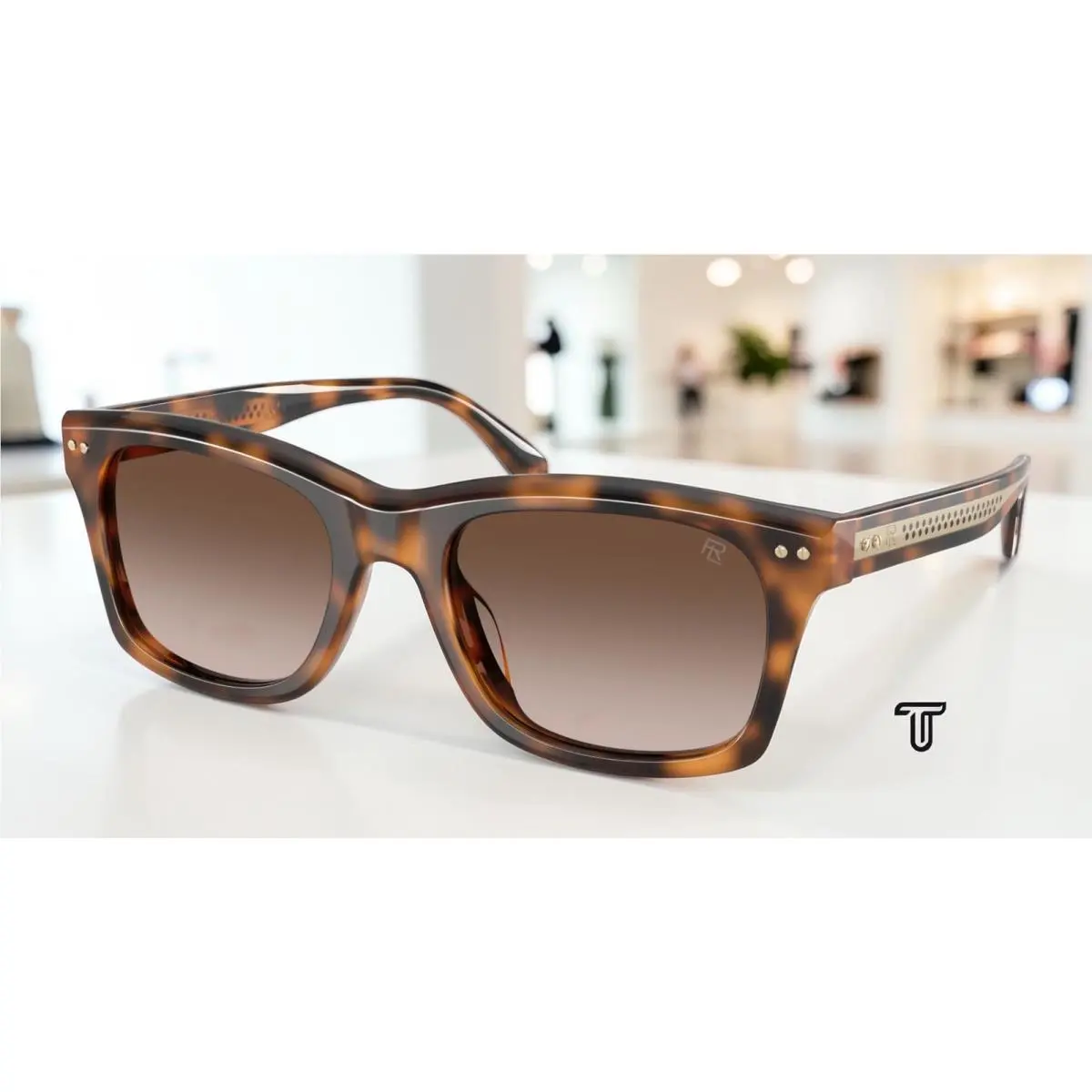 RL8237U 608913 Havana Gradient Brown 55 mm Unisex Sunglasses by Ralph Lauren