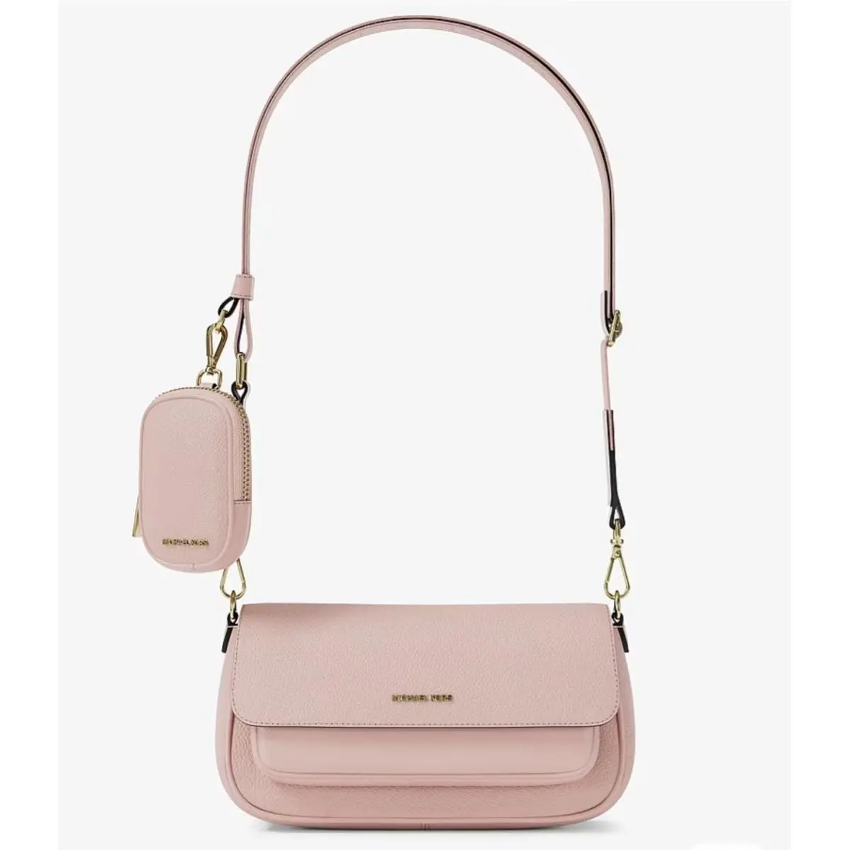 Jet Set Travel Small Leather Crossbody Bag with Pouch Powder Blush by Michael Kors