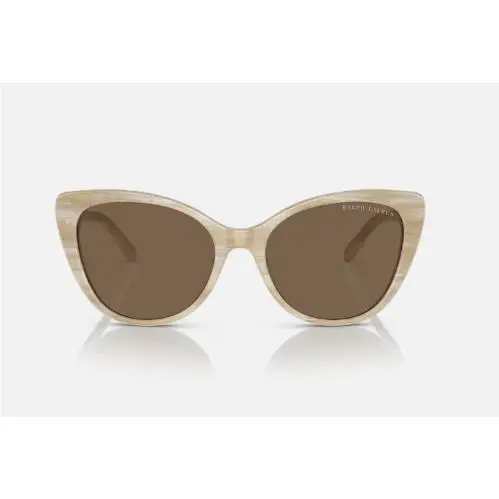 Women`s Cateye Sunglasses + Hard Case Beige 56mm RL8215BU by Ralph Lauren