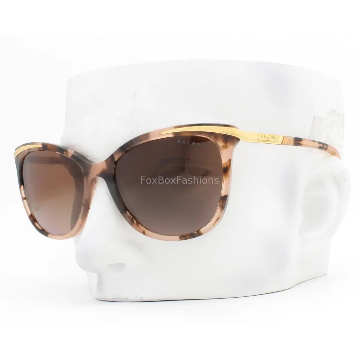 Ralph Lauren Sunglasses Pink Brown Tortoise Polarized RA 5203 1463/T5 with Case