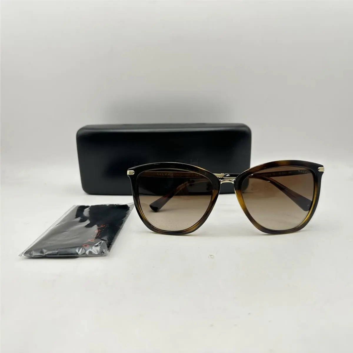 Ralph By Ralph Lauren Womens Square Gradient Sunglasses RA5245 Havana