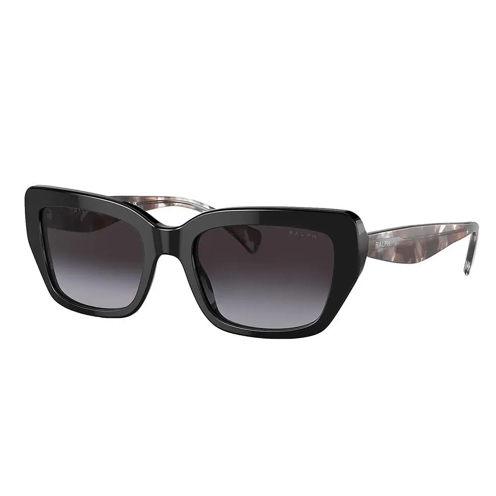 Ralph by Ralph Lauren RA 5292 50018G Shiny Black Plastic Sunglasses Grey