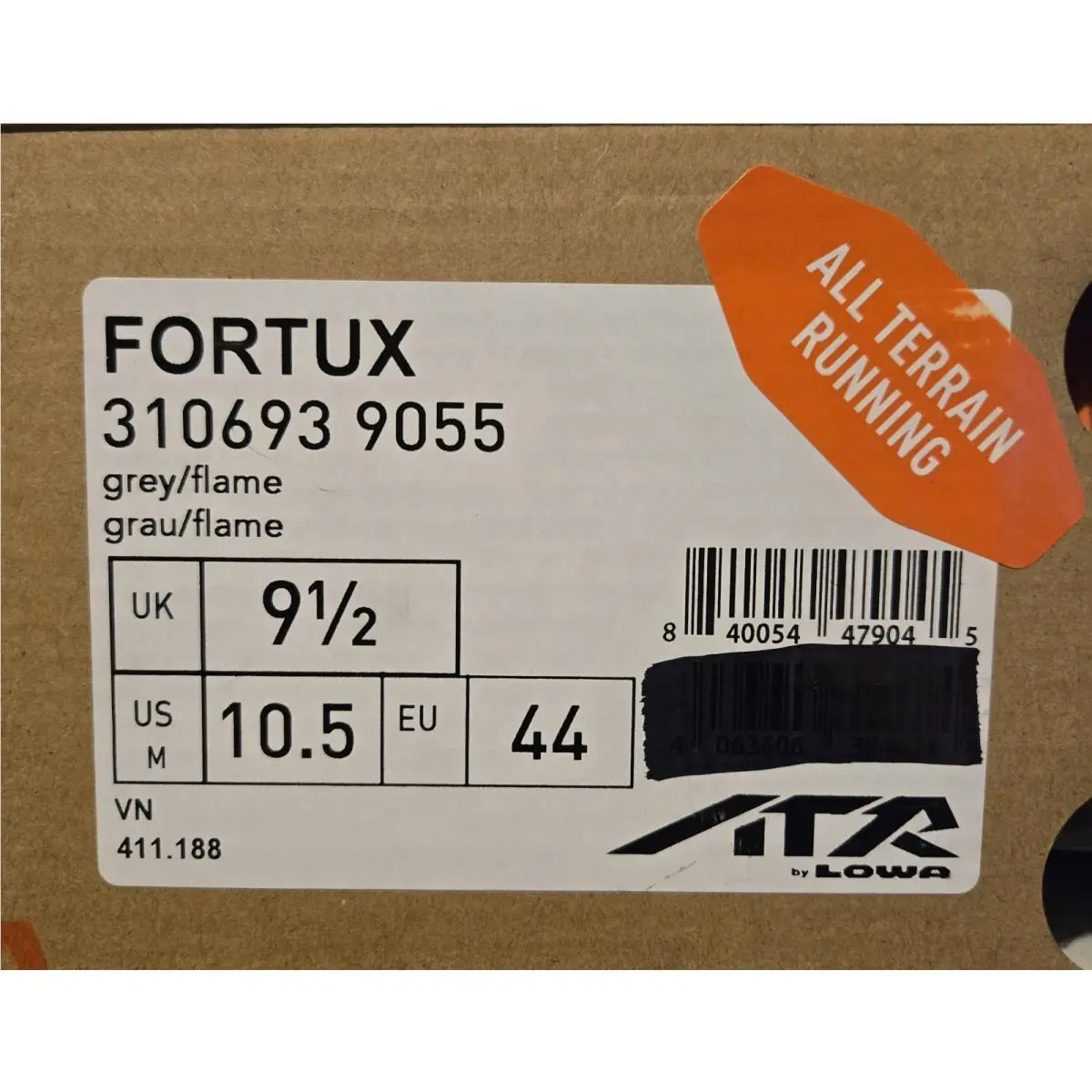 Lowa shoes - 310693-9055 - 310693-9055 - Grey/Flame (UPC: 840054479045) 7