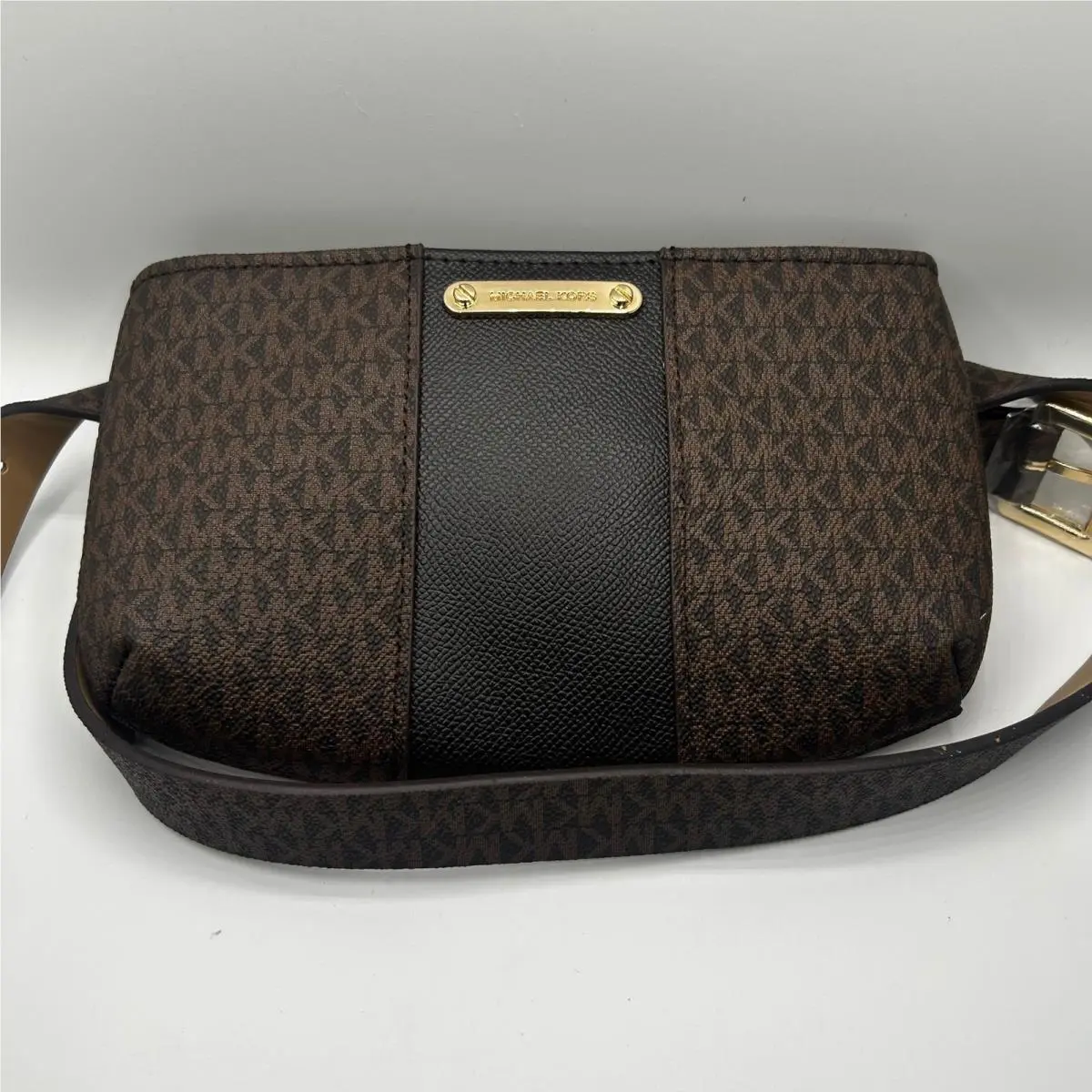 Belt Bag Women L/xl Brown Black Monogram Logo Fanny Pack Waist by Michael Kors