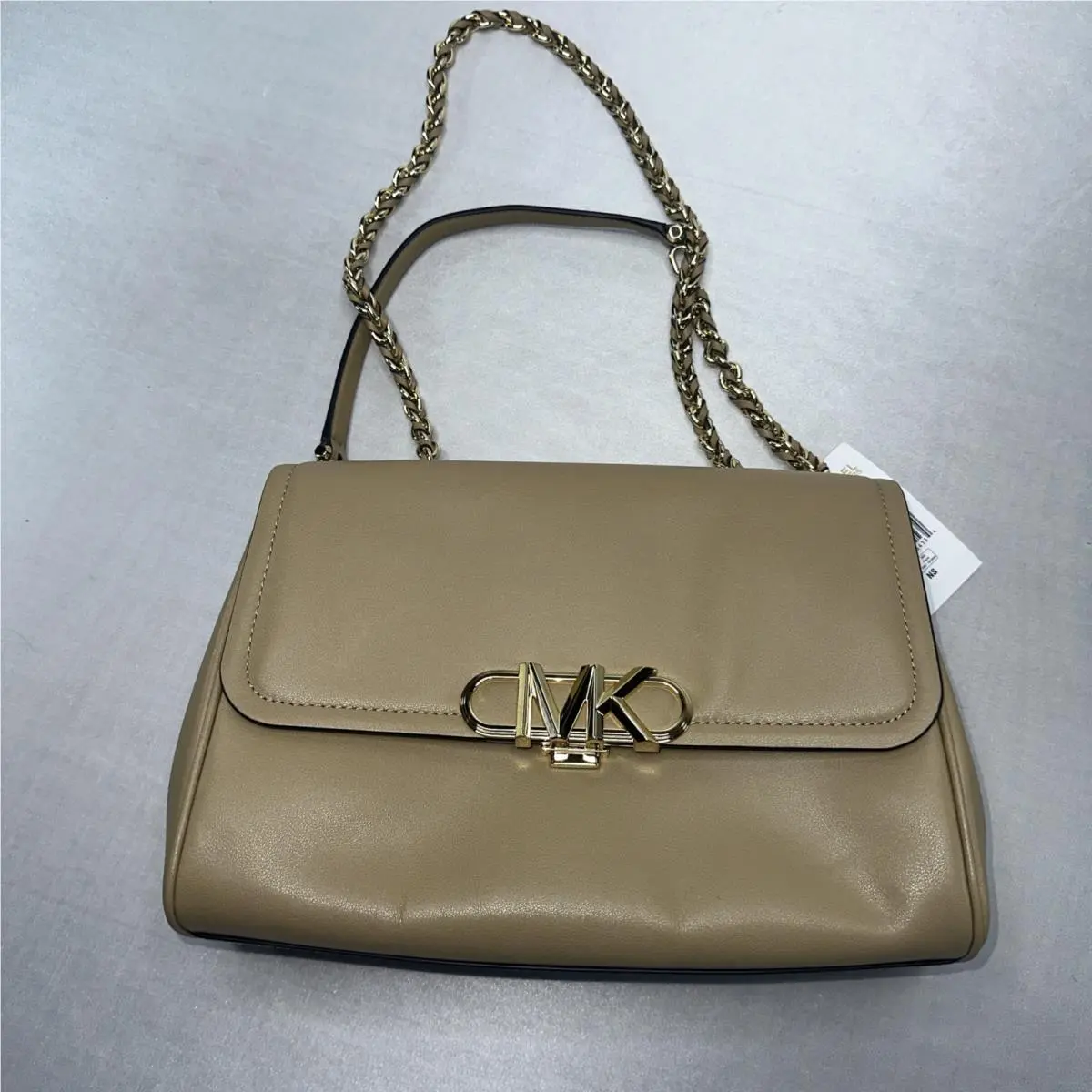 Parker Xlarge Leather Shoulder Bag Chain Strap Camel by Michael Kors