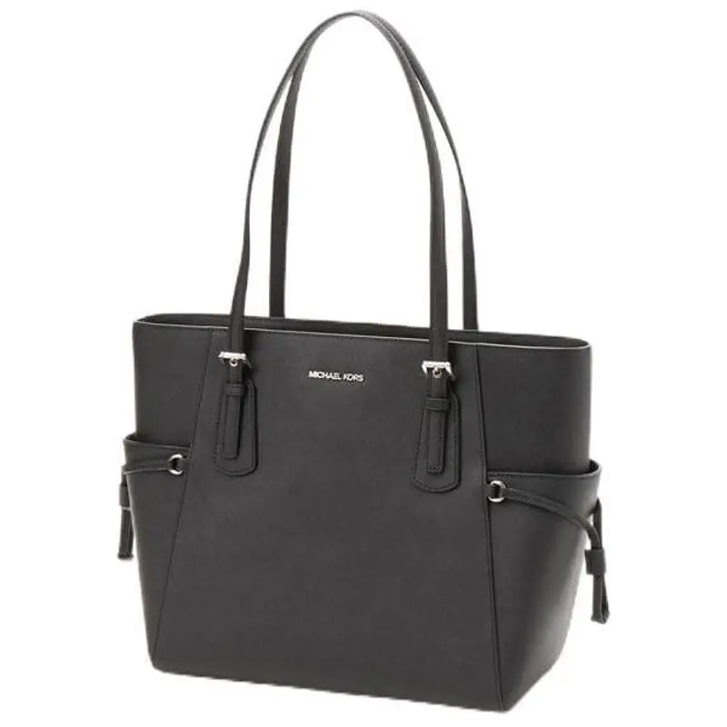Michael Kors Large Saffiano Leather Tote Bag Black Women`s Handbag