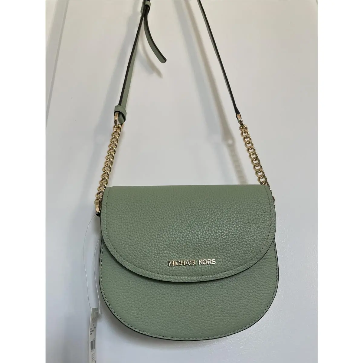 Jet Set Small Dome Crossbody Leather Bag Green by Michael Kors
