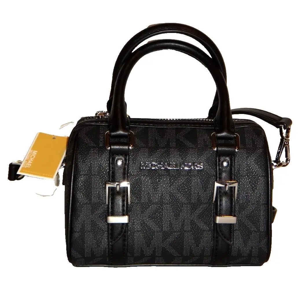 MK Monogram Bedford Legacy XS Duffle Crossbody Bag Black 38H3S06C0B by Michael Kors