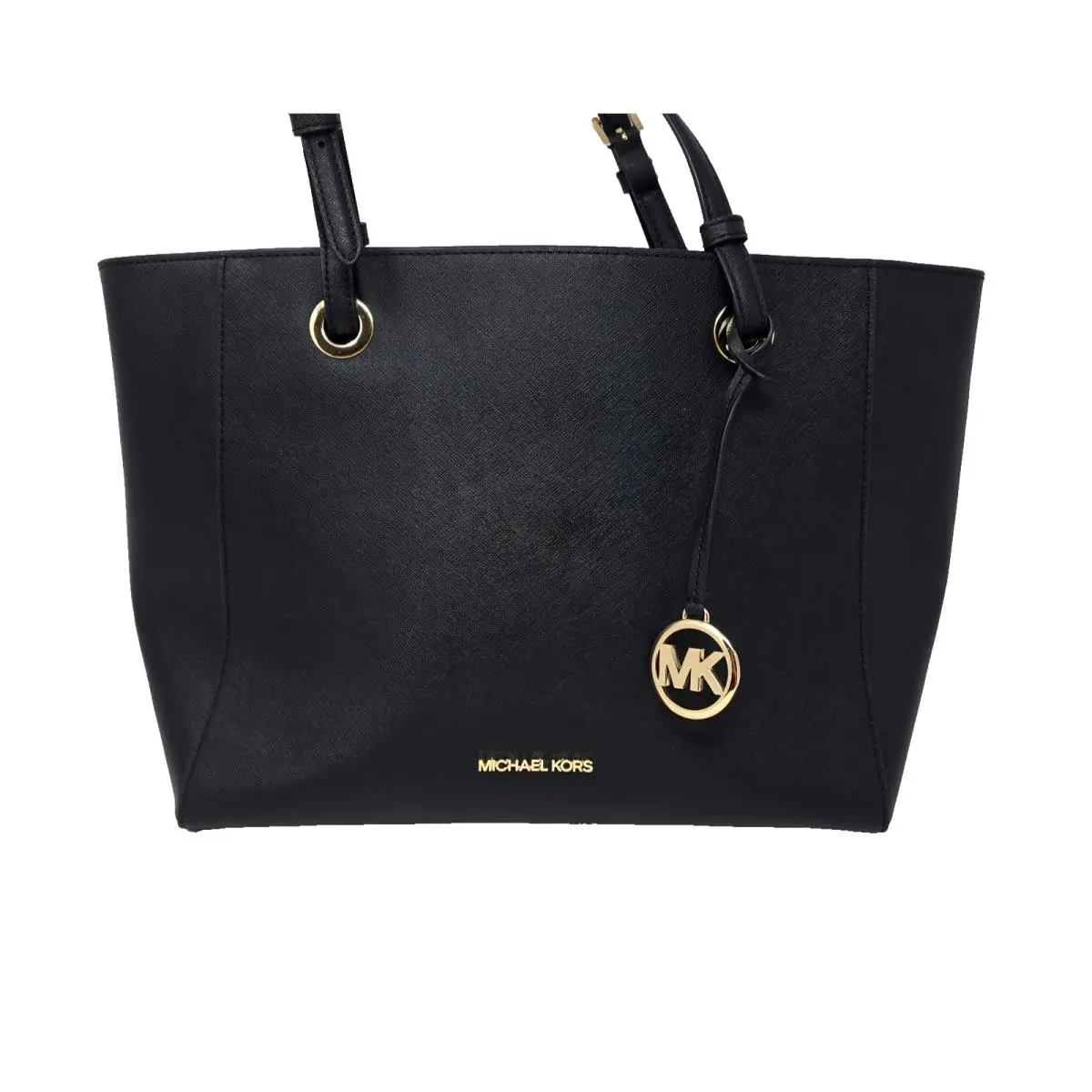 Michael Kors Walsh Large Multifunction Saffiano Leather Tote Black Charm