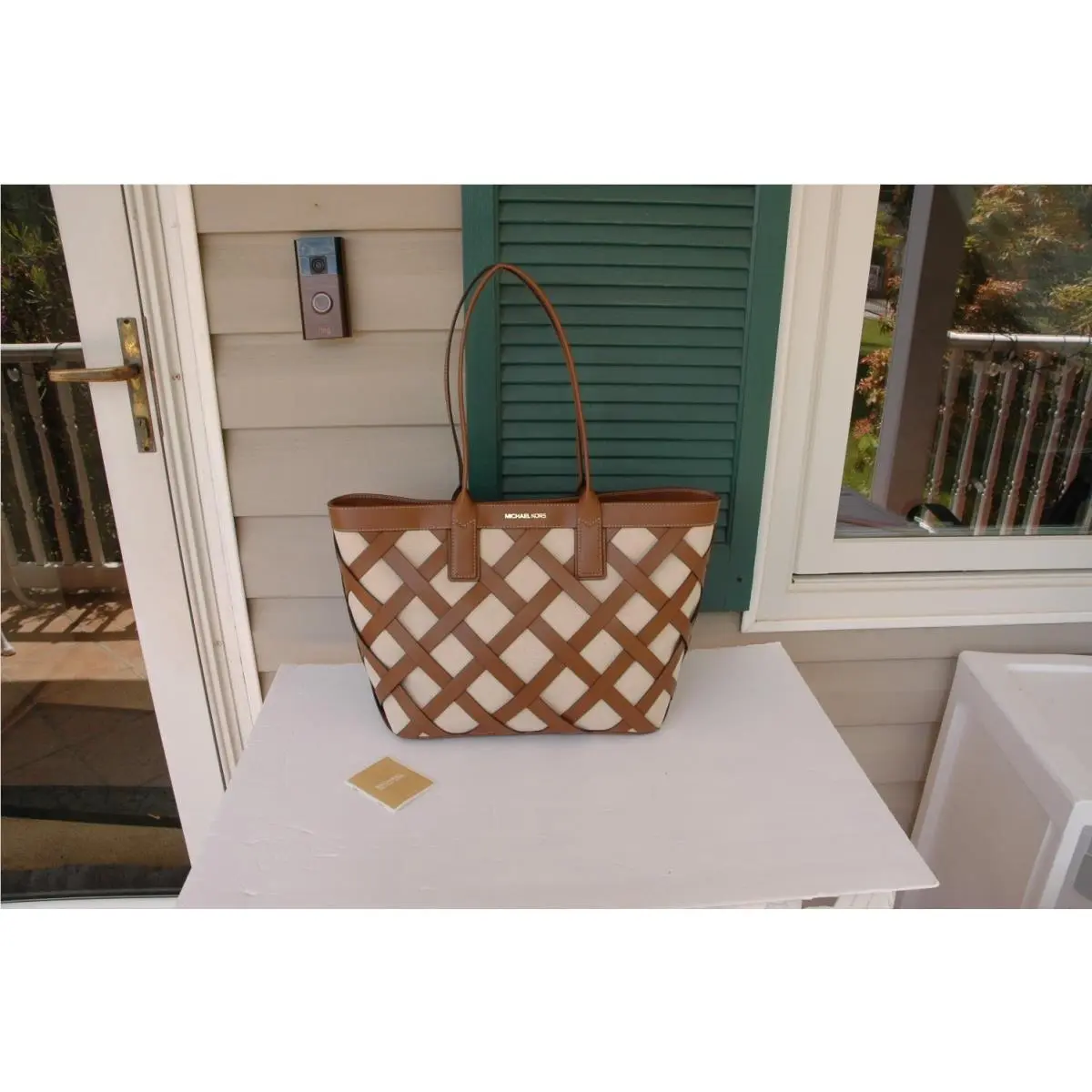 Sienna Large Tote Bag Brown Was 428.00 by Michael Kors