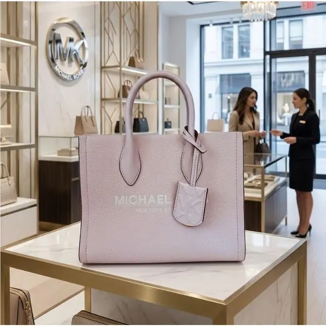 Mirella Small Shopping Tote Shoulder Crossbody Bag Pink 35S2G7ZC5L by Michael Kors