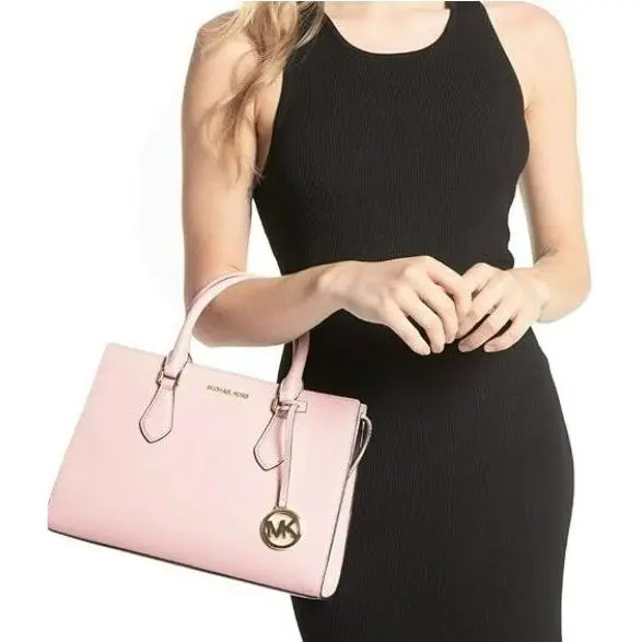 Sheila Medium Triple Compartment Satchel Bag Dusty Pink by Michael Kors