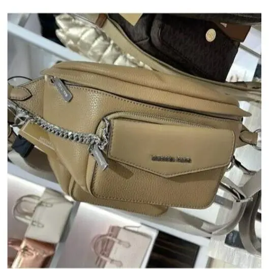 Bag Purse Maisie 2 In 1 Waist Pack Fanny Belt MK Tan Travel Tan by Michael Kors