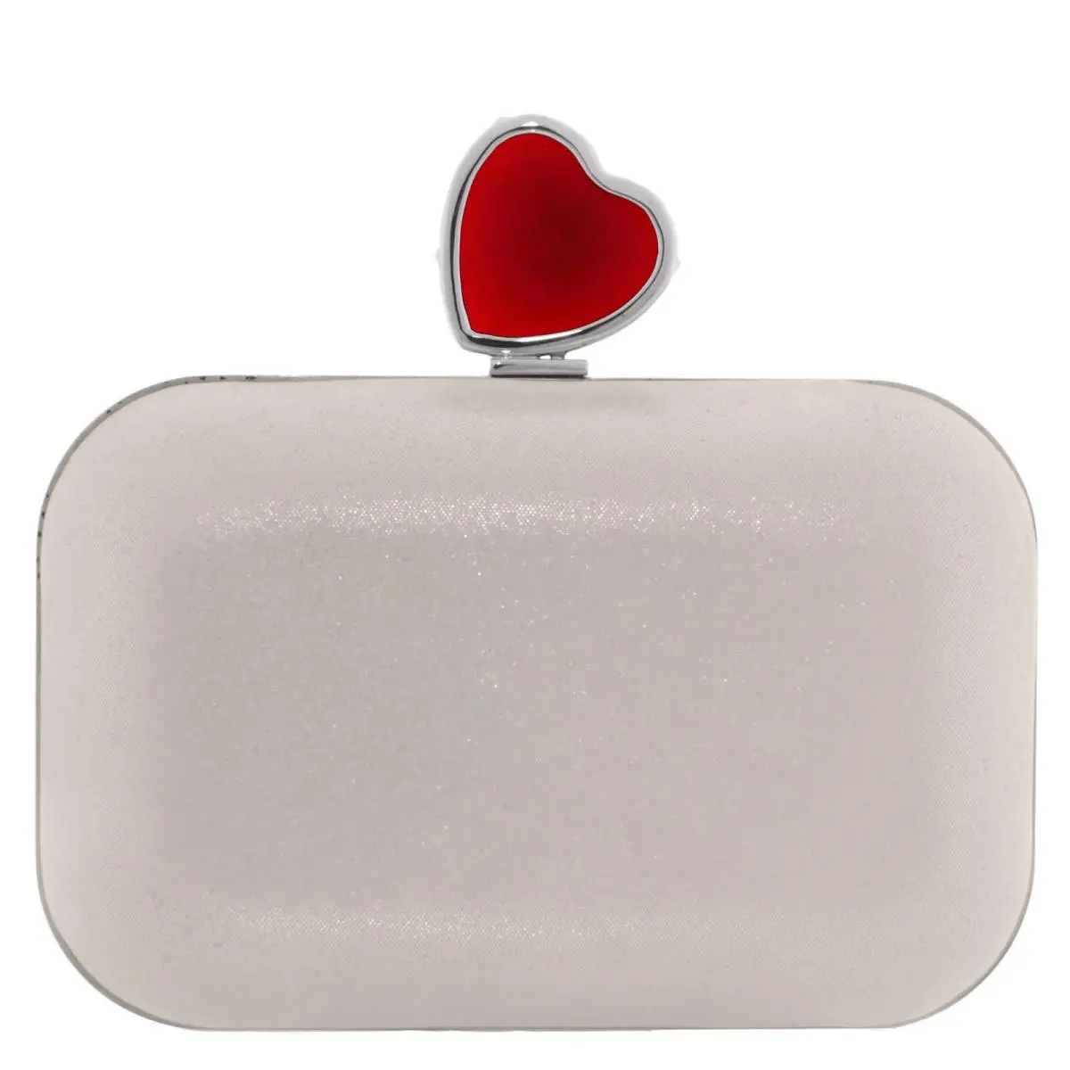 Jimmy Choo Micro Cloud Heart Clasp Clutch Bag with Chain Strap 222MICRO Cloud