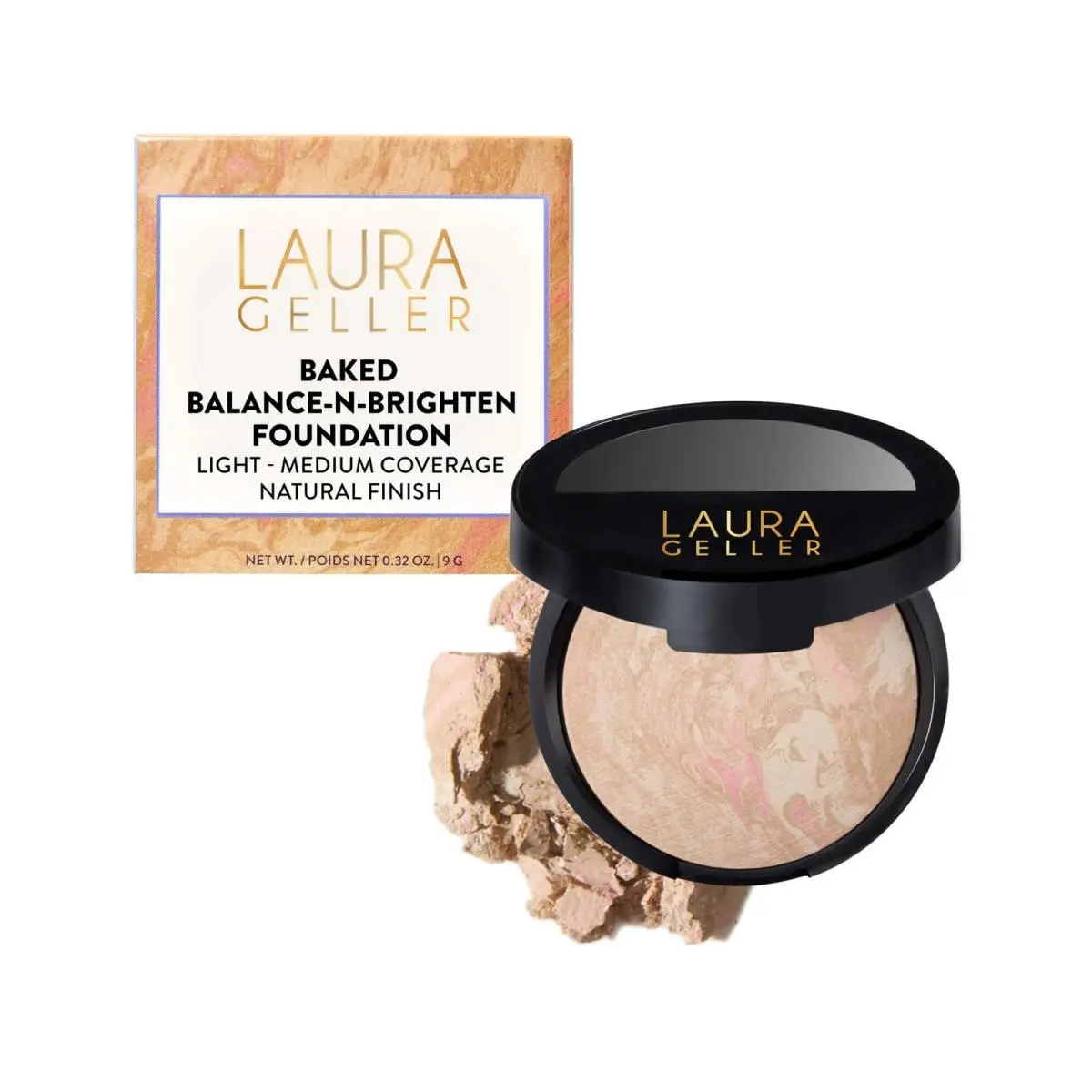 Laura Geller Baked Balance-n-brighten Foundation 8211 Porcelain 01 Porcela