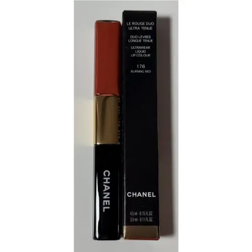 Chanel 176 Burning Red Le Rouge Duo Ultra Tenue Ultrawear Liquid Lip Colour