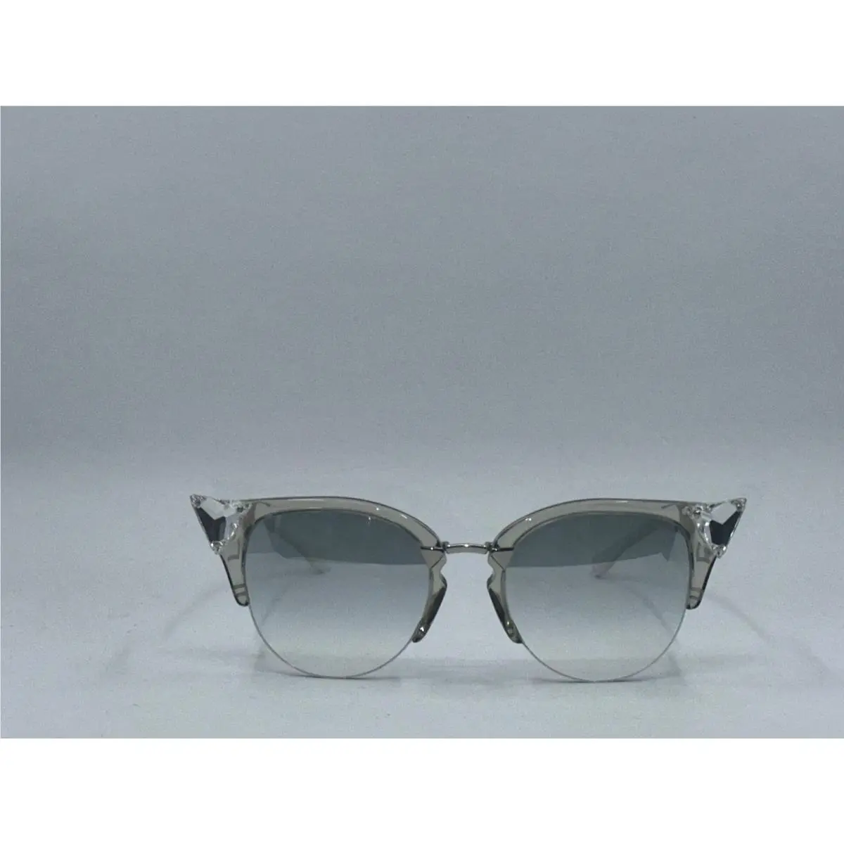 Fendi Iridia FF 0041/S Cat Eye Sunglasses Grey White 52mm