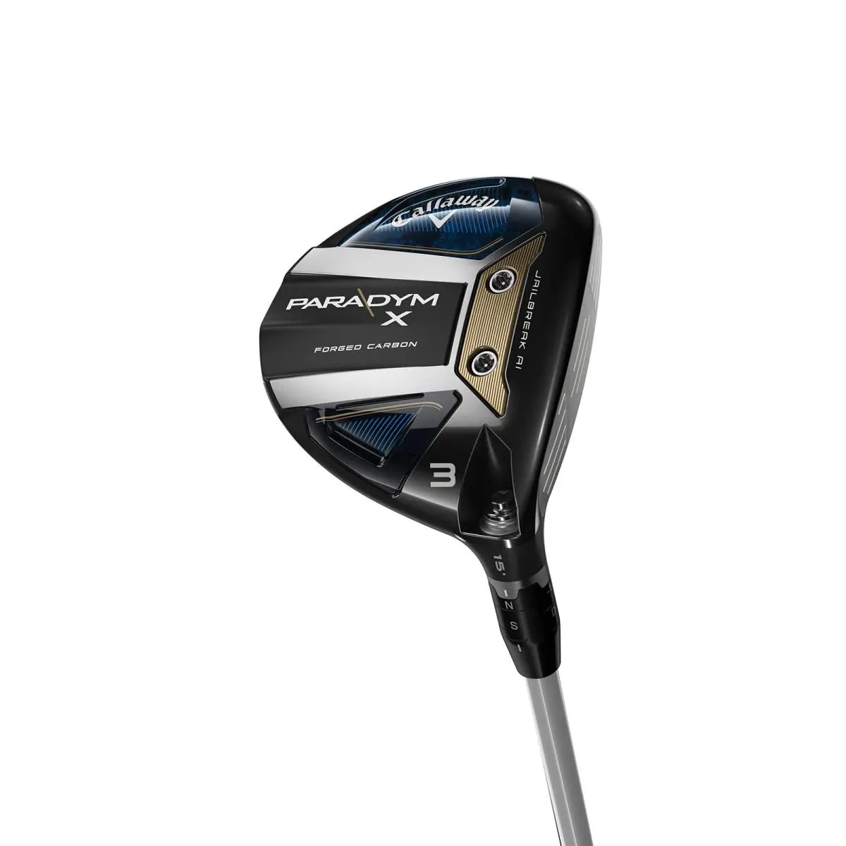 Callaway 2023 Paradym X Fairway 5 Wood Left Taille Unique Black Silver - black silver