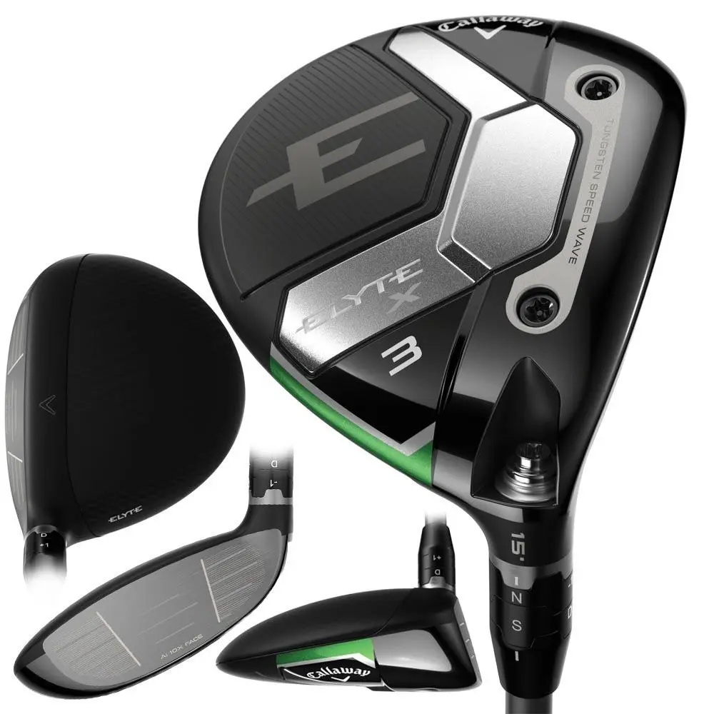 Callaway Men Elyte X Fairway Wood - 25 RH 3 HL 16.5 Graph Reg - Chrome