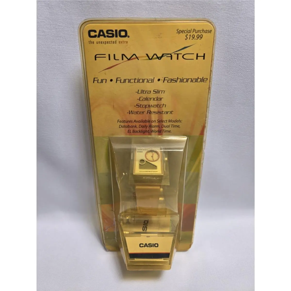 Vintage  Film Watch Pink Rare Ultra Slim by Casio